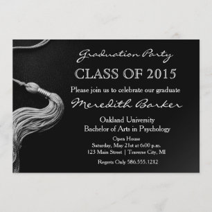 Tassel Graduation Party Invitation Class of 2015