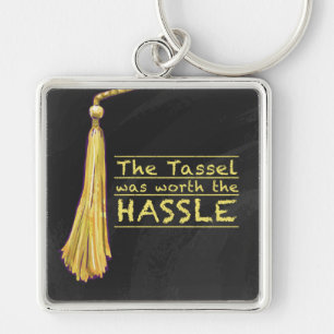 Tassel Hassle Gold Keychain
