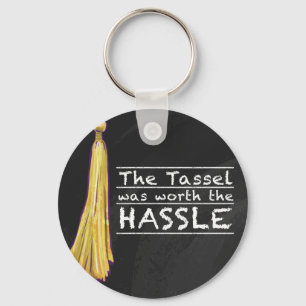 Tassel Hassle Silver Keychain
