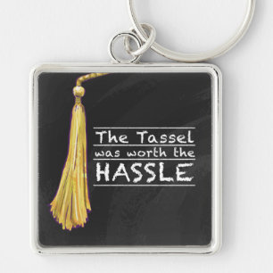Tassel Hassle Silver Keychain