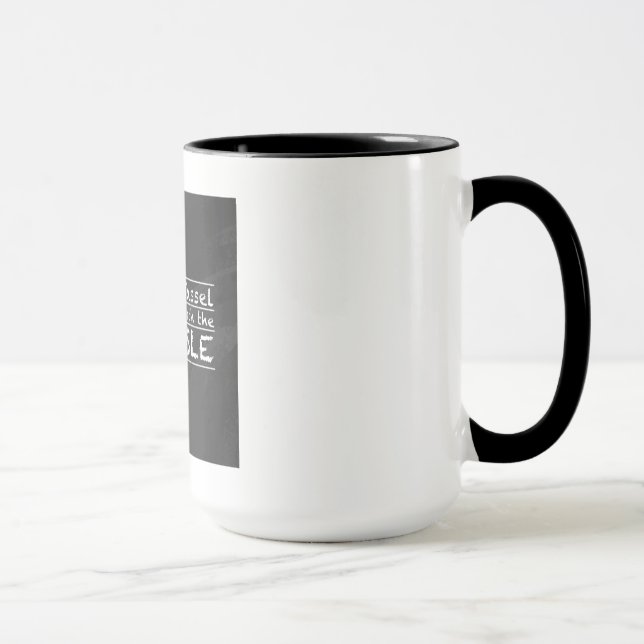 Tassel Hassle Silver Mug (Right)