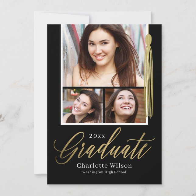 Tassel Pride Graduation Announcement Invitation (Front)