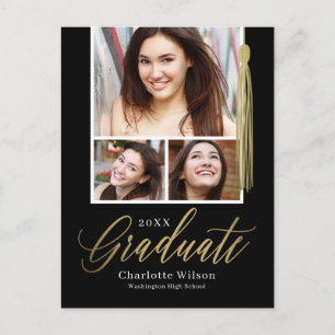 Tassel Pride Graduation Announcement Postcard