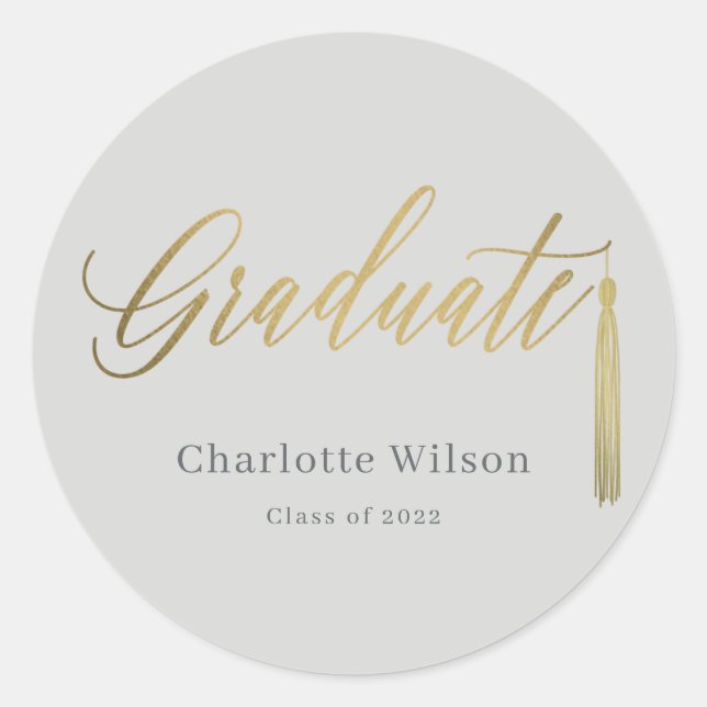 Tassel Pride Graduation Stickers or Envelope Seals (Front)