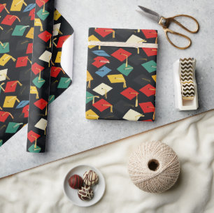 Tassel Topper Colourful Wrapping Paper