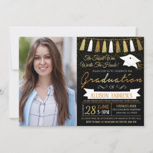 Tassel Was Worth The Hassle Graduation Invitation