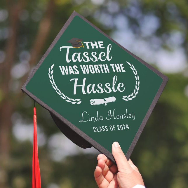 Tassel Worth Hassle Graduation Cap Topper (Creator Uploaded)