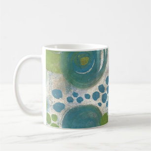 Tasses à café avec spirales bleues et sarcelles su