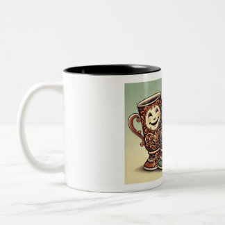 Tasses à café colorées et joyeuses