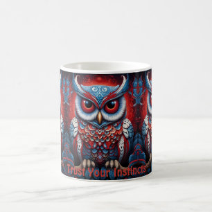 Tasses à café inspirantes du Hibou Cosmique de la