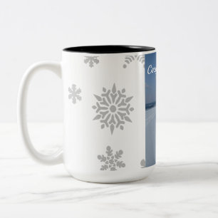 Tasses à café Joyeux Noël Flocons de Neige