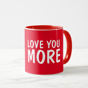 TASSES À CAFE Romantiques JE T'AIME DAVANTAGE