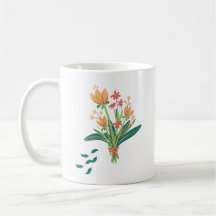 Tasses à café vintage à motifs floraux