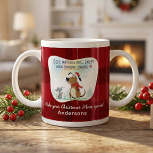 Tasses à carreaux de Noël Illustration de dessin a