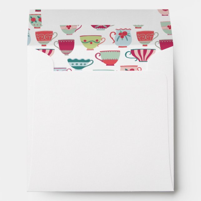 Tasses à thé Enveloppe Vintage moderne (Dos (Bas))