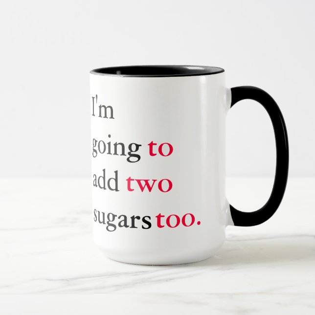 Tasses agressives passives de grammaire (Droite)