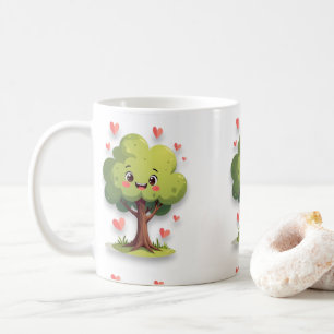 Tasses Arbre de la Saint-Valentin Cœurs Rouges