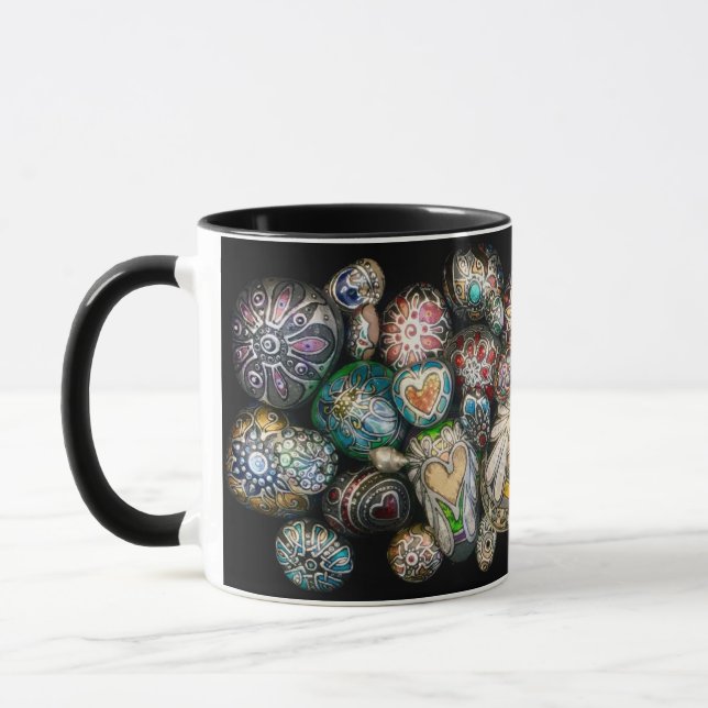 Tasses avec la ROCHE de coeur ! Par Julie Ann (Gauche)