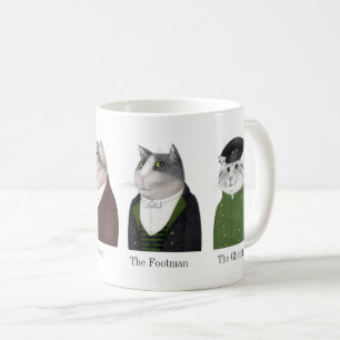 Tasses blanches MEN CATS + Texte