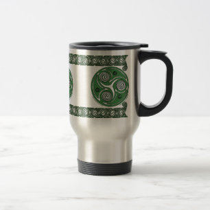 Tasses celtiques en spirale de Triskel d'Irlandais