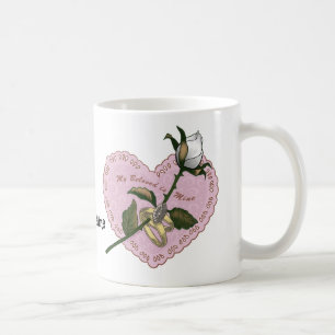 Tasses cœur de rose adorées