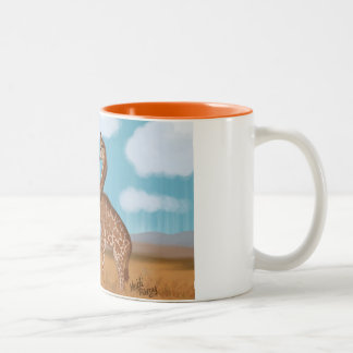 Tasses d'amour de girafes