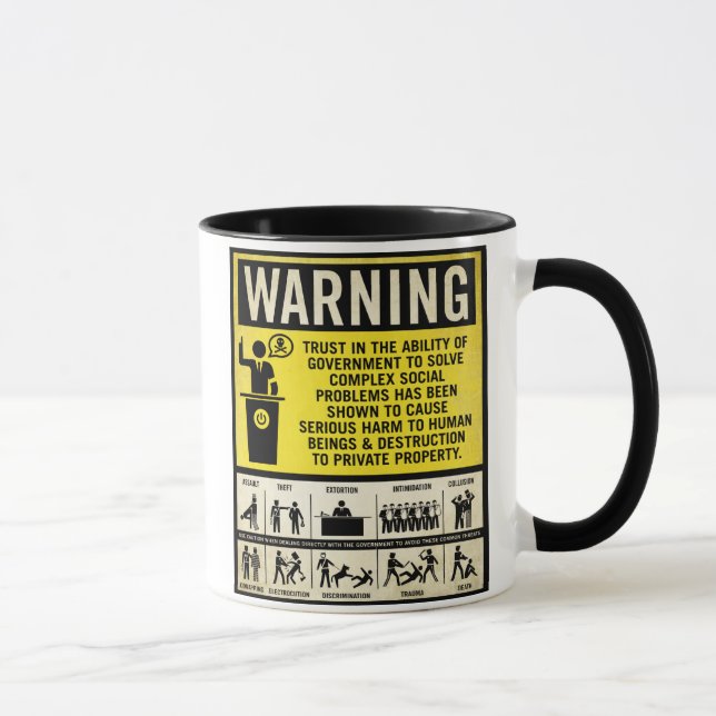 Tasses d'avertissement de gouvernement (Droite)