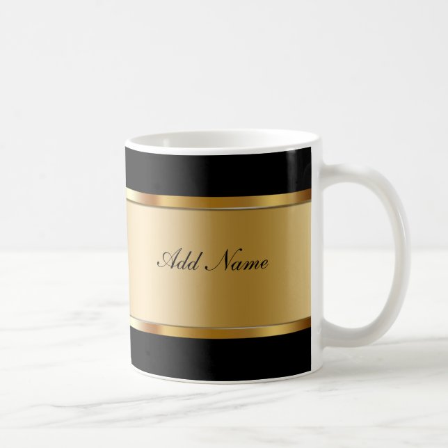 Tasses de café chiques de monogramme (Droite)