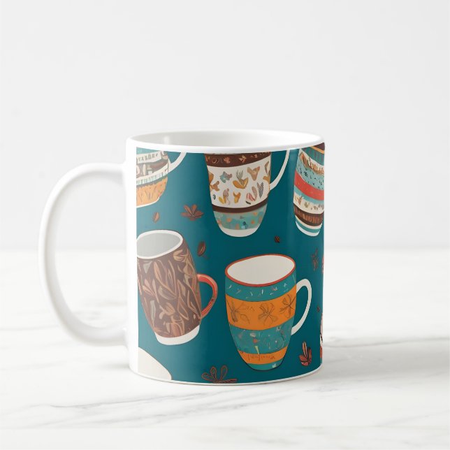 Tasses de café colorées (Gauche)
