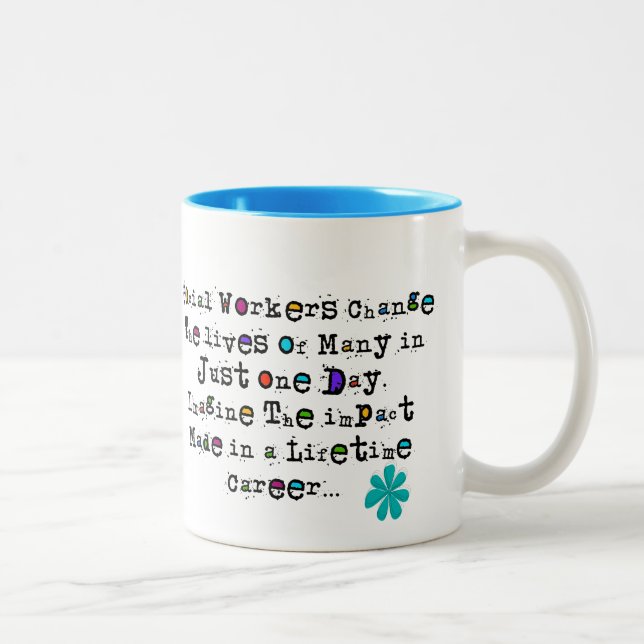 Tasses de café de citation d'assistant social (Droit)