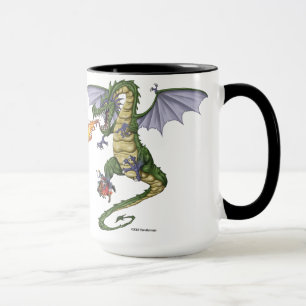 Tasses de café de dragon et Steins de bière