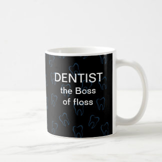Tasses de café de thème de dentiste
