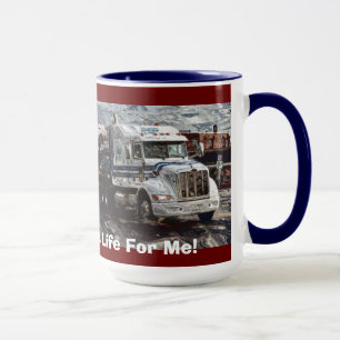 TASSES DE CAFÉ D'INSTALLATION DE CAMION BLANC DE