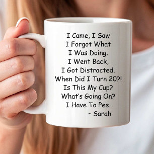 Tasses de café drôles d'anniversaire pour femmes d