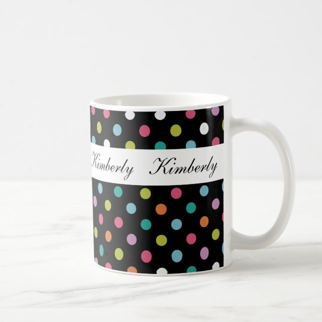 Tasses de café élégantes à la mode de monogramme (Droite)