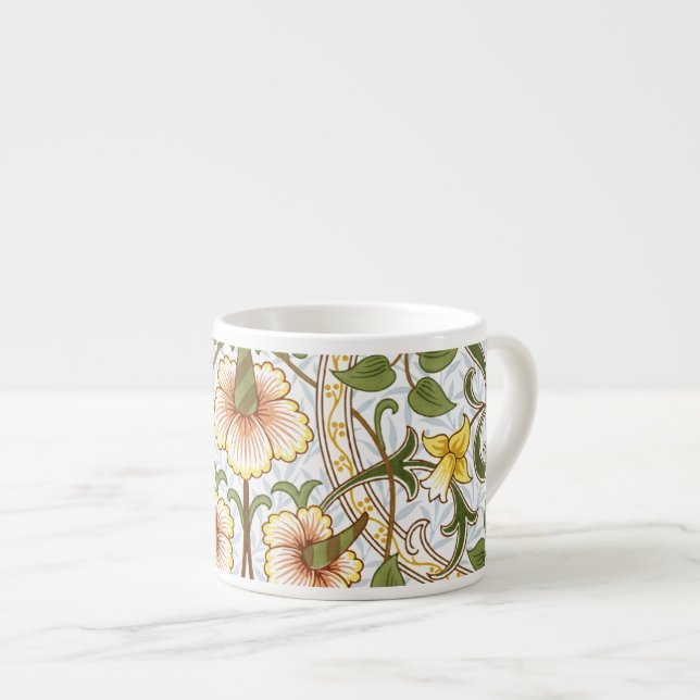Tasses de café express de motif de jonquille de (Devant droit)