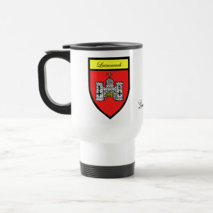 Tasses de carte et de crête de Comté de Limerick