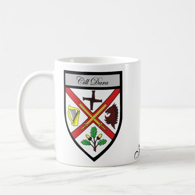 Tasses de carte et de crête de Kildare du comté (Gauche)
