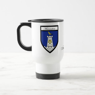 Tasses de carte et de crête de Monaghan du comté