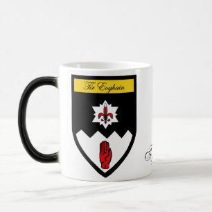 Tasses de carte et de crête de Tyrone du comté
