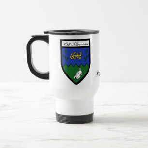 Tasses de carte et de crête de Wicklow du comté