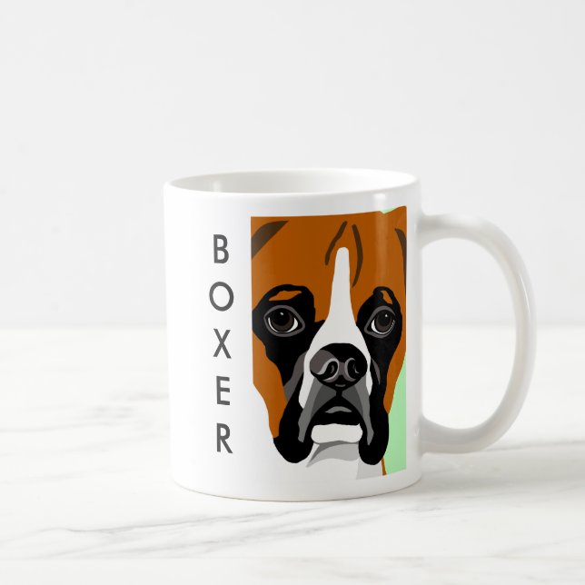 Tasses de chien de boxeur (Droite)
