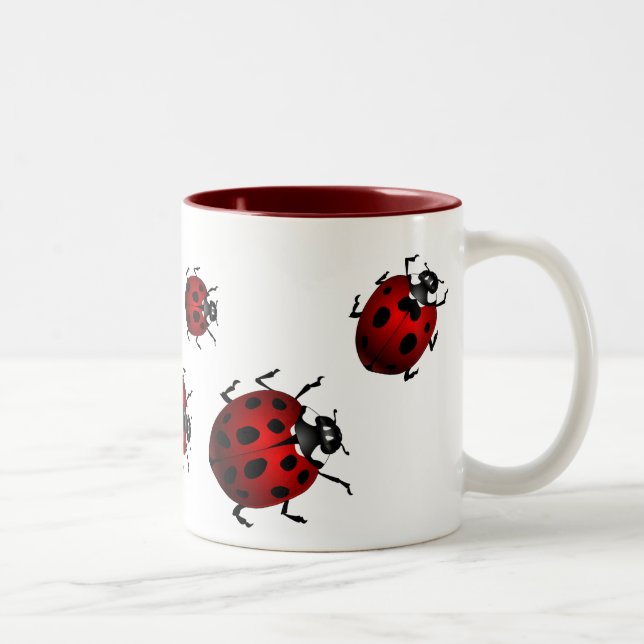 Tasses de coccinelle en verre de bière de tasse de (Droit)