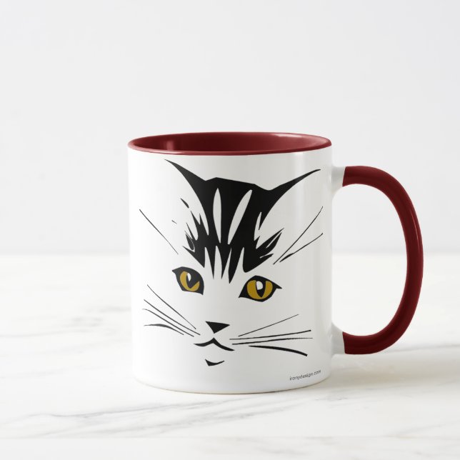 Tasses de conception d'art de chat (Droite)