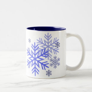 Tasses de flocons de neige