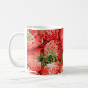 Tasses de fruits - Mug en céramique à motif fraise