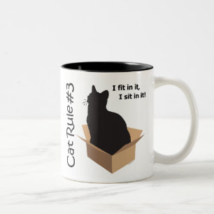 Tasses de la règle #3 de chat
