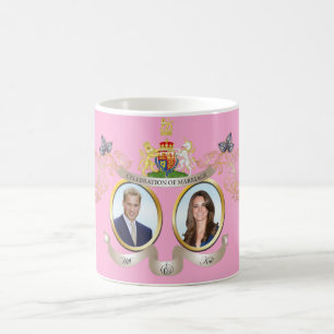 Tasses de mémorabilia du mariage de Will+Kate