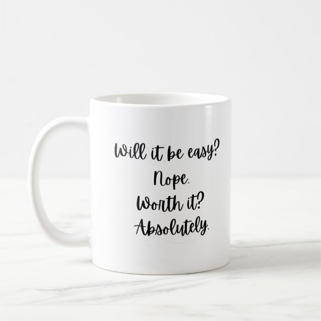 tasses de motivation, tasses, inspiration (Gauche)