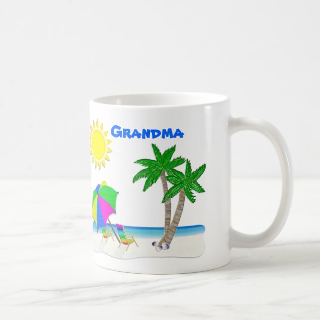 Tasses de plage, tasses personnalisées de (Droite)